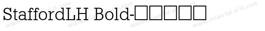 StaffordLH Bold字体转换